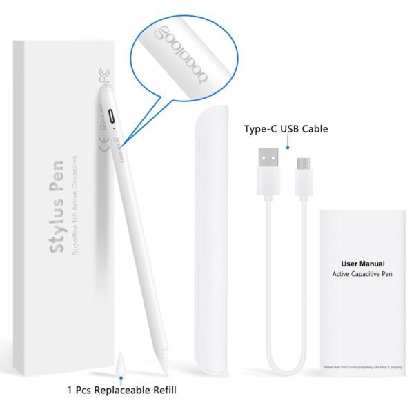 Caneta Touch Ponta Fina Stylus Alta Precisão Universal