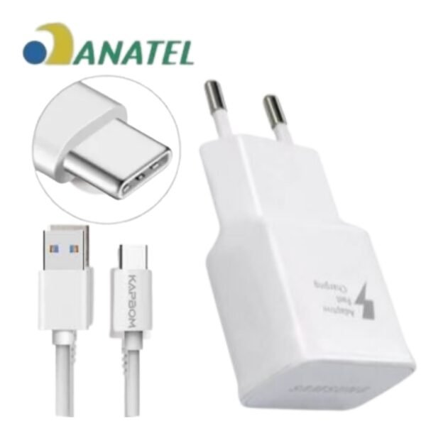 Carregador Samsung Original Fast Charge Turbo TIPO C - Imagem 2