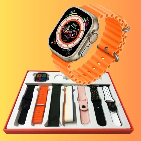 Smartwatch Inteligente Relógio 7 Pulseiras Color W69 - Imagem 3