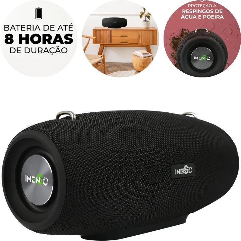 Caixa De Som Portátil Imenso X27 Super Bass Potente 60w - Imagem 2