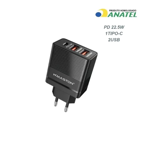 H'maston LR-13 Carregador 67.5W PD22.5W QC3.0 Fonte Tomada Rápida Carregar Celular Portátil Usb e Tipo-c - Imagem 2