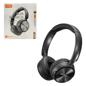 Fone De Ouvido C/ Bluetooth Hi-fi Kaidi Kd-750 Preto Headset